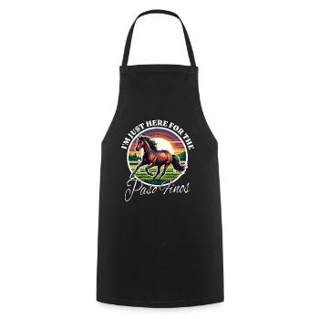 Funny Paso Fino Sayings - Cooking Apron - black - Front - AI Model Male 185 dark (185cm)