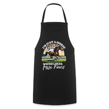 I Love Paso Fino Saying - Cooking Apron - black - Front - AI Model Male 185 dark (185cm)