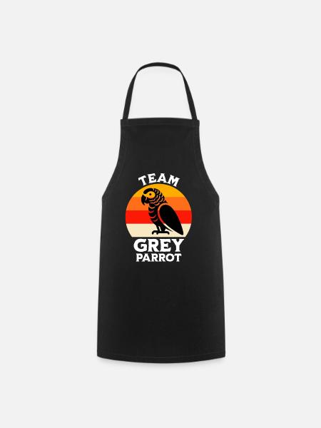 Team Graupapagei - Kochschürze - Schwarz