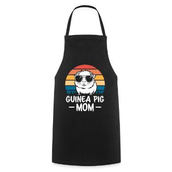 Guinea Pig Saying, Guinea Pig Gift - Cooking Apron - black - Front - AI Model Male 185 dark (185cm)