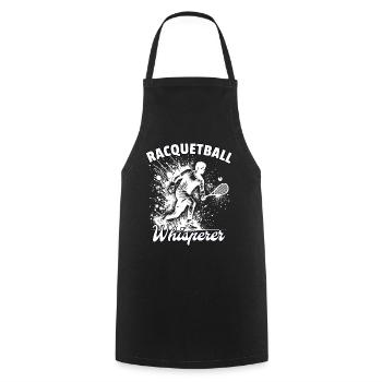 Racquetball Whisperer - Kochschürze - Schwarz - Vorne - AI Model Male 185 dark (185cm)