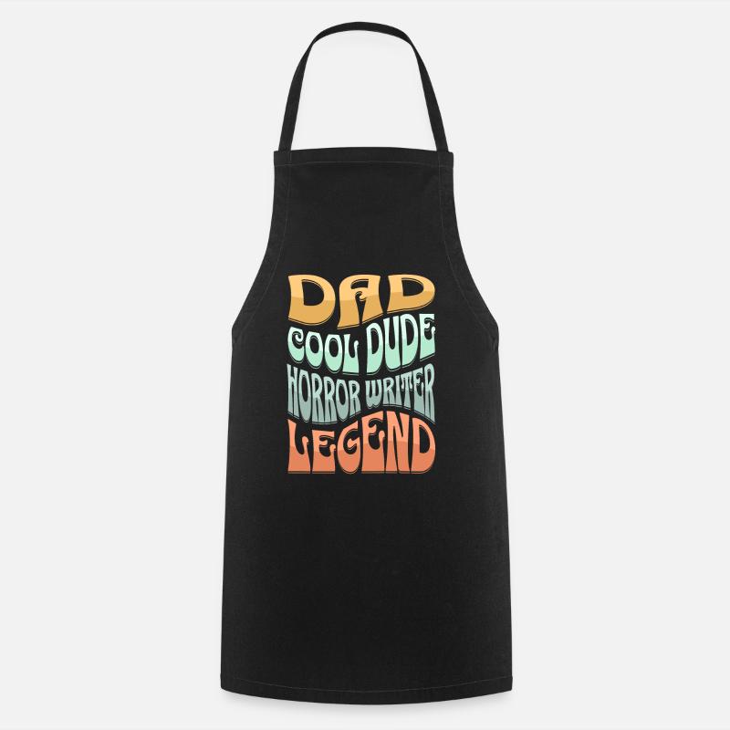 Dad Horror Author - Cooking Apron - black