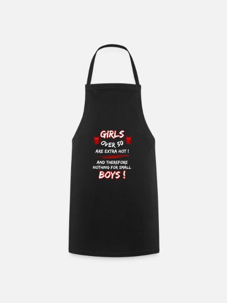 Les femmes de plus de 50 ans sont très sexy... 50e anniversaire - Tablier de cuisine - noir
