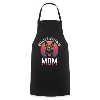 Belgian Shepherd Saying Malinois Gift - Cooking Apron - black - Front - AI Model Male 185 dark (185cm)