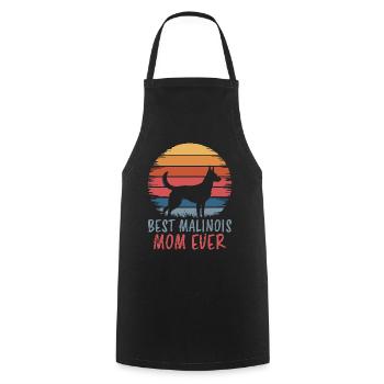 Belgian Shepherd Saying Malinois Gift - Cooking Apron - black - Front - AI Model Male 185 dark (185cm)