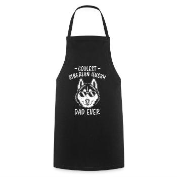 Siberian Husky Saying Siberian Huskies Gift - Cooking Apron - black - Front - AI Model Male 185 dark (185cm)