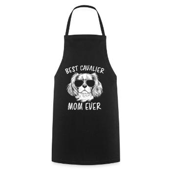 Cavalier King Charles Spaniel Disant Maman Cadeau - Tablier de cuisine - noir - Devant - AI Model Male 185 dark (185cm)