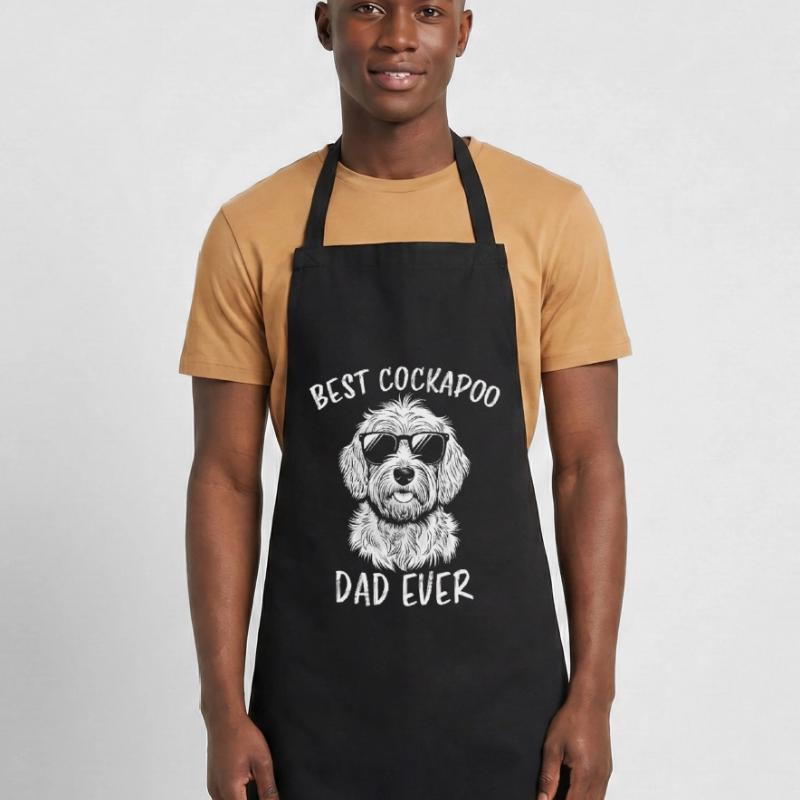 Cockapoo Saying Dad Funny Cockapoo Gift Cooking Apron