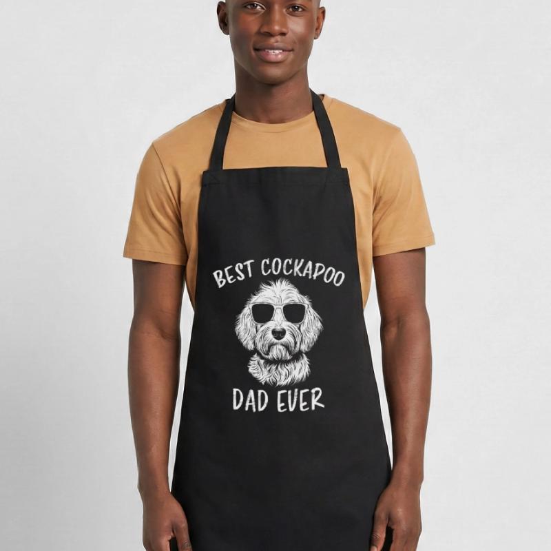 Cockapoo Saying Dad Funny Cockapoo Gift Cooking Apron