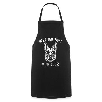 Belgian Shepherd Saying Malinois Gift - Cooking Apron - black - Front - AI Model Male 185 dark (185cm)