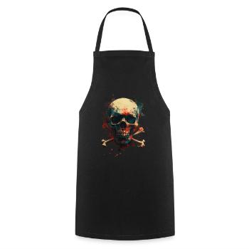 Tattoo Studio Tattoo Artist Tattoo Ideen - Kochschürze - Schwarz - Vorne - AI Model Male 185 dark (185cm)