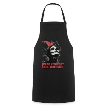 Tattoo Studio Tattoo Artist Tattoo Ideen - Kochschürze - Schwarz - Vorne - AI Model Male 185 dark (185cm)