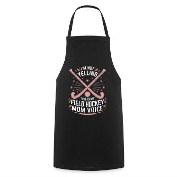 Field Hockey Saying Mom Funny Field Hockey Gift - Cooking Apron - black - Front - AI Model Male 185 dark (185cm)