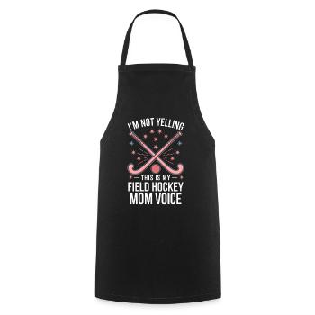 Field Hockey Saying Mom Funny Field Hockey Gift - Cooking Apron - black - Front - AI Model Male 185 dark (185cm)