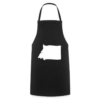Equatorial Guinea map flag - Cooking Apron - black - Front - AI Model Male 185 dark (185cm)