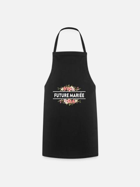 Femme Evjf Enterrement De Vie de Jeune Fille Drôle - Tablier de cuisine - noir