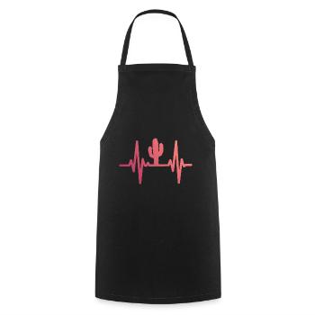 Cactus Cacti Desert Plant - Cooking Apron - black - Front - AI Model Male 185 dark (185cm)