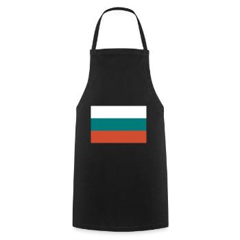 Bulgaria flag Coat of arms - Cooking Apron - black - Front - AI Model Male 185 dark (185cm)
