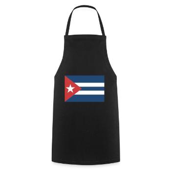 Cuba Flag Coat of Arms - Cooking Apron - black - Front - AI Model Male 185 dark (185cm)
