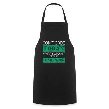 Drôle de cadeau programmeur nerds - Tablier de cuisine - noir - Devant - AI Model Male 185 dark (185cm)
