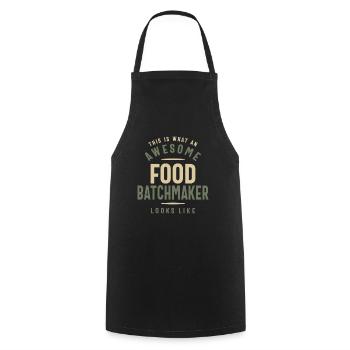 Funny Awesome Food Batchmaker Job Beruf - Kochschürze - Schwarz - Vorne - AI Model Male 185 dark (185cm)