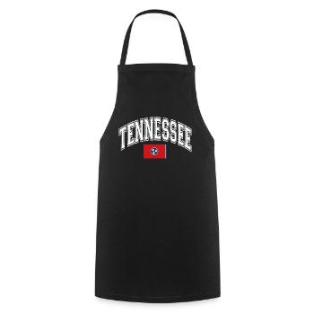 Tennessee - Kochschürze - Schwarz - Vorne - AI Model Male 185 dark (185cm)