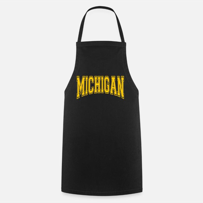 Michigan - Cooking Apron - black