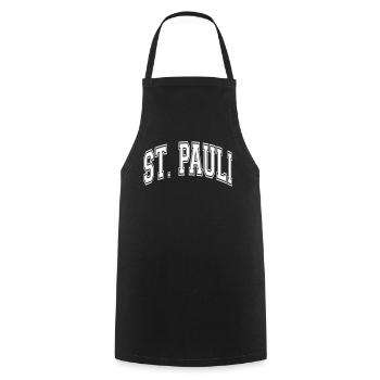 St. Pauli - Cooking Apron - black - Front - AI Model Male 185 dark (185cm)