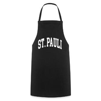 St. Pauli - Cooking Apron - black - Front - AI Model Male 185 dark (185cm)