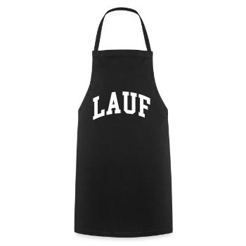 Lauf - Kochschürze - Schwarz - Vorne - AI Model Male 185 dark (185cm)
