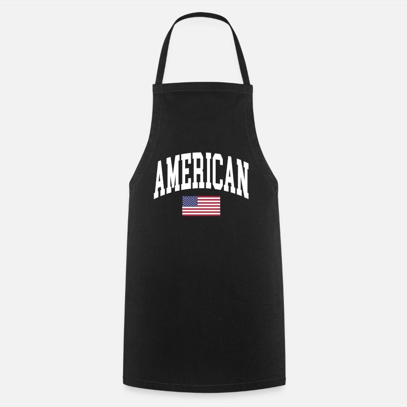 Américain - Tablier de cuisine - noir