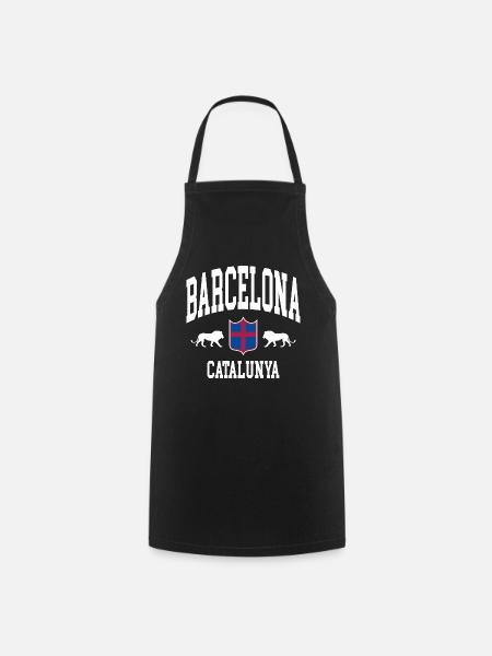 Barcelone - Tablier de cuisine - noir