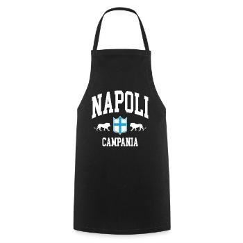 Naples - Tablier de cuisine - noir - Devant - AI Model Male 185 dark (185cm)