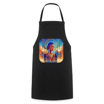 Chaman fantastique mystique avec attrape-rêves - Tablier de cuisine - noir - Devant - AI Model Male 185 dark (185cm)