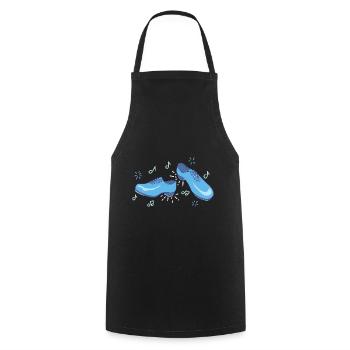 Dance shoes dancing shoes dancer dancer music - Cooking Apron - black - Front - AI Model Male 185 dark (185cm)