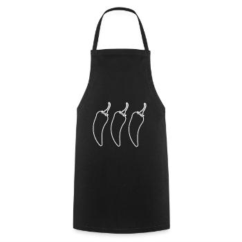 Chilis - Cooking Apron - black - Front - AI Model Male 185 dark (185cm)