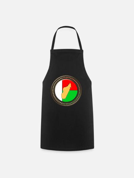 Drapeau de Madagascar - Tablier de cuisine - noir