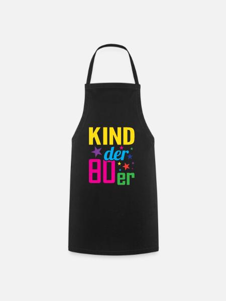Kind der 80er - Kochschürze - Schwarz
