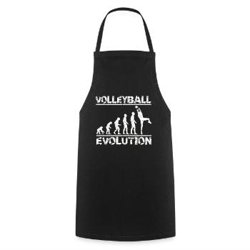 Evolution Volleyball - Kochschürze - Schwarz - Vorne - AI Model Male 185 dark (185cm)