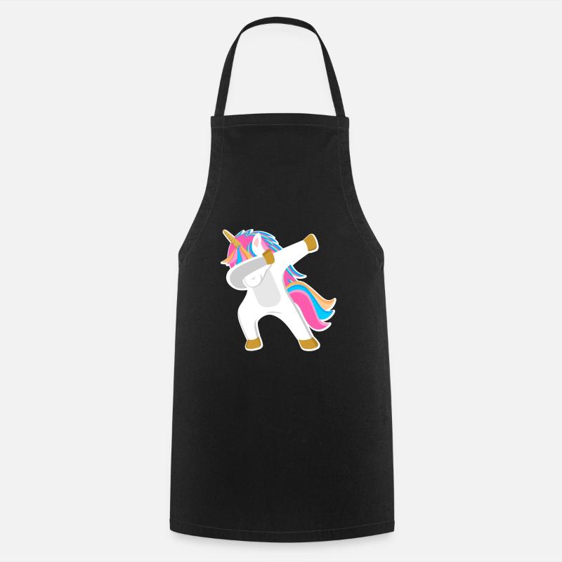 Licorne Dab - Tablier de cuisine - noir