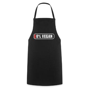 Végétalien végétalien - Tablier de cuisine - noir - Devant - AI Model Male 185 dark (185cm)