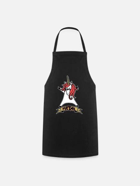Licorne Métal - Licorne - Métal - Musique - Tablier de cuisine - noir
