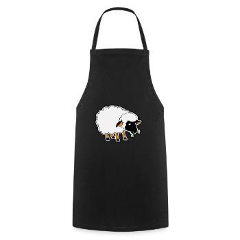 Black Sheep - Sheep - Sheep - Cooking Apron - black - Front - AI Model Male 185 dark (185cm)
