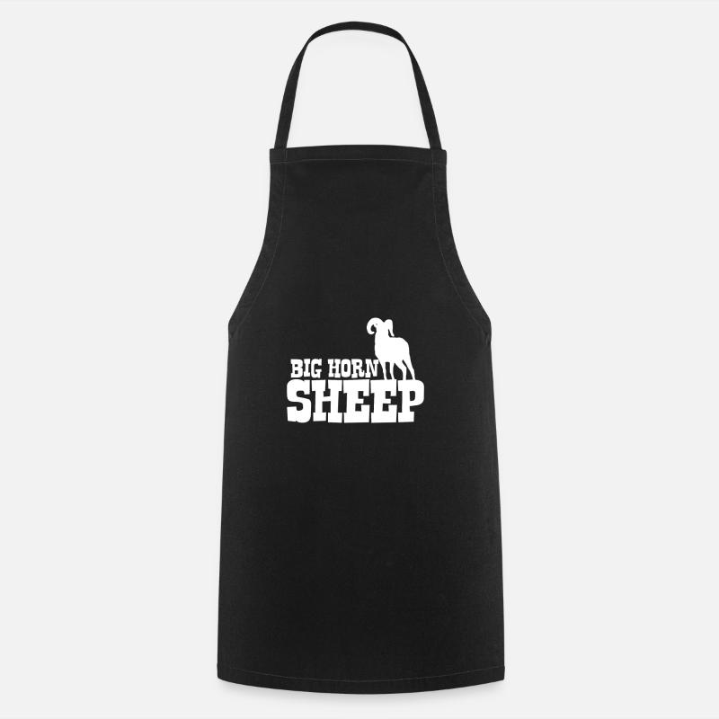Big Horn Sheep - sheep - Cooking Apron - black