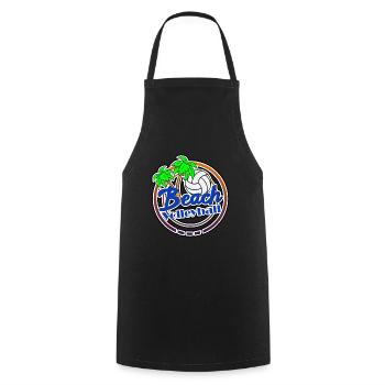 Beach Volleyball Strand Beach - Kochschürze - Schwarz - Vorne - AI Model Male 185 dark (185cm)