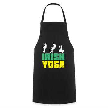 The Irish Yoga - Kochschürze - Schwarz - Vorne - AI Model Male 185 dark (185cm)