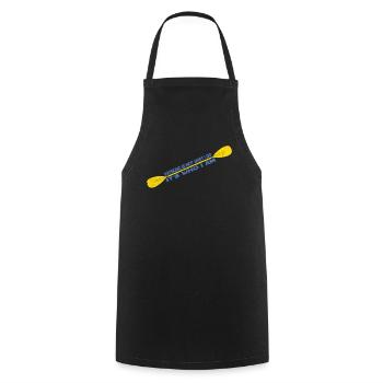 Kayak kayak Tshirt Kayak - Tablier de cuisine - noir - Devant - AI Model Male 185 dark (185cm)