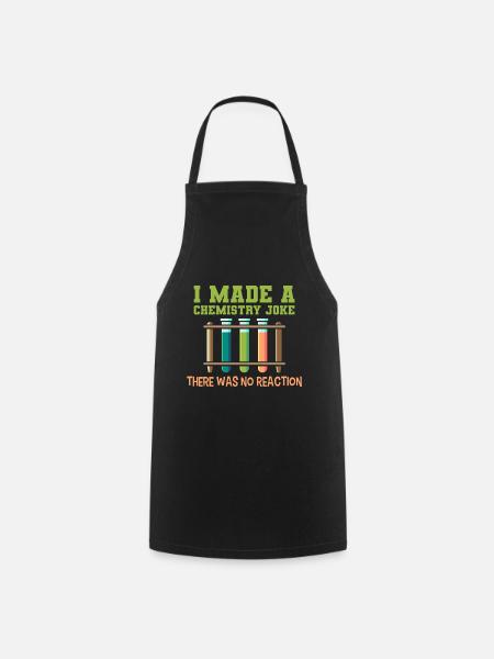 Chemistry joke, gift chemist laboratory laborant - Cooking Apron - black