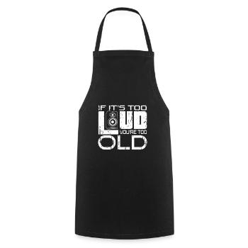 Trop fort - Tablier de cuisine - noir - Devant - AI Model Male 185 dark (185cm)
