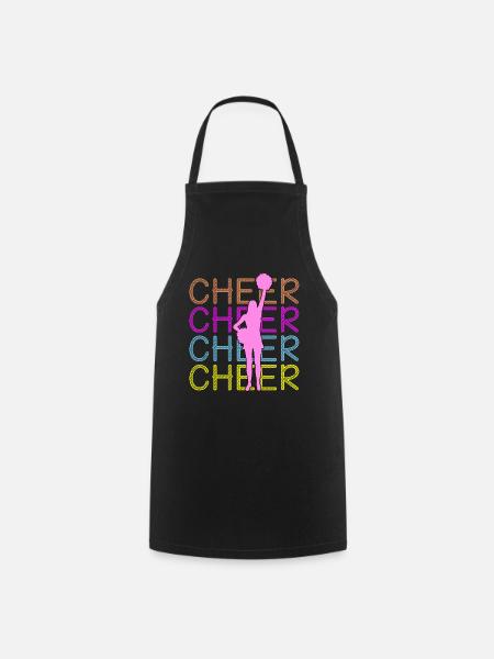 Cheerleading - Cheer Cheer Cheer - Kochschürze - Schwarz